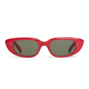 Celine | Accessories | Celine Oval Cat Eye Sunglasses In Red